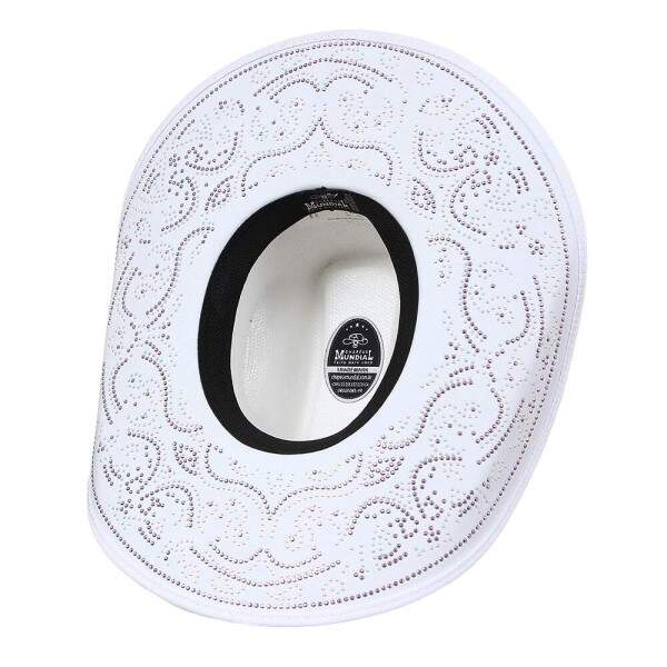 Chapu Country Branco com Strass Mundial 37482