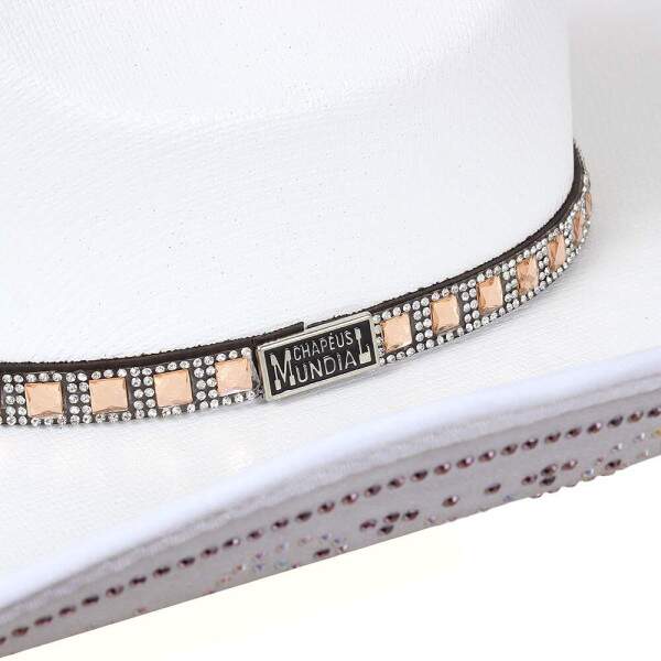 Chapu Country Branco com Strass Mundial 37482