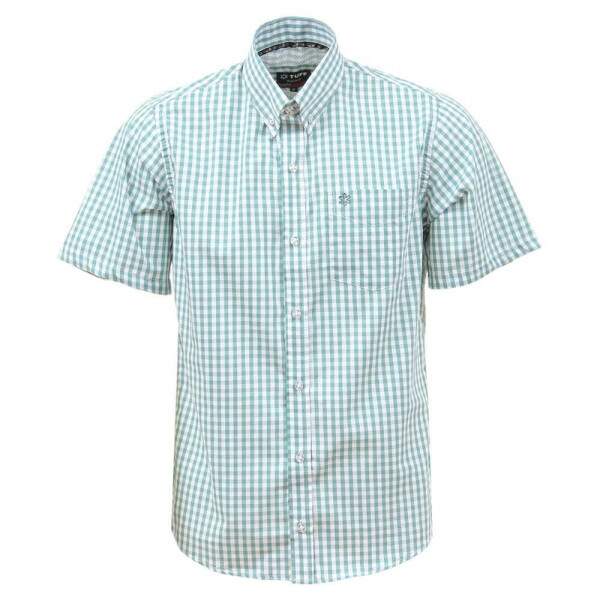Camisa Masculina Manga Curta Xadrez Verde Tuff 37614