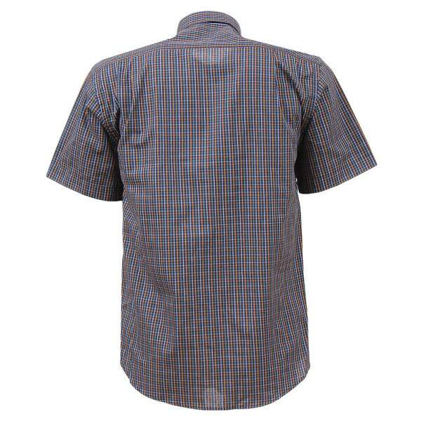 Camisa Xadrez Masculina Manga Curta Azul Austin 37527