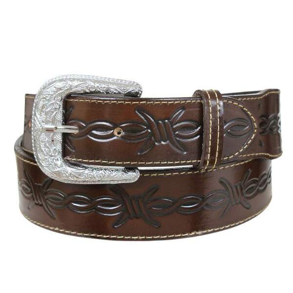Cinto Country Marrom de Couro Cow Way 37558
