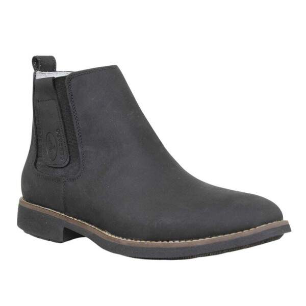 Botina Masculino Bico Redondo Preto Cerrado 37609