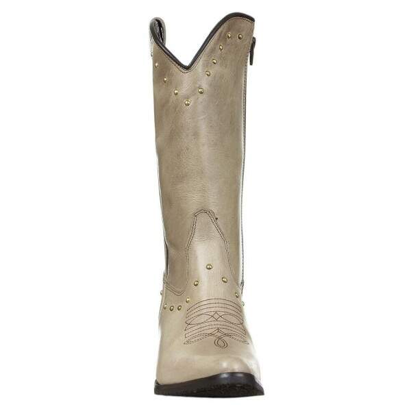 Bota Texana Feminina Off White Cow Way 37672