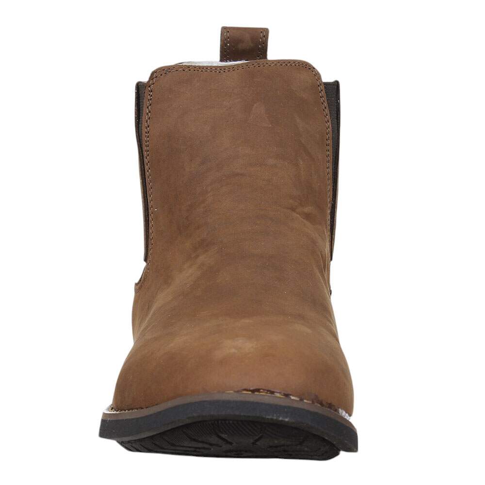 Botina Masculina Bico Redondo Marrom Cerrado 37676 - Rodeo West