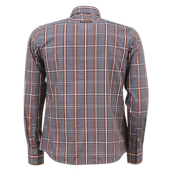 Camisa Masculina Manga Longa Cinza Cowboy Winner 37685