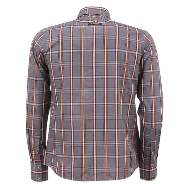 Camisa Masculina Manga Longa Cinza Cowboy Winner 37685 - Rodeo West