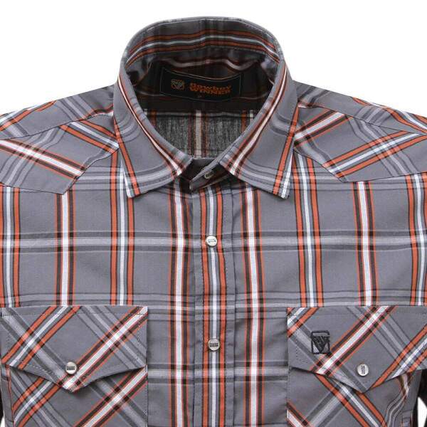 Camisa Masculina Manga Longa Cinza Cowboy Winner 37685