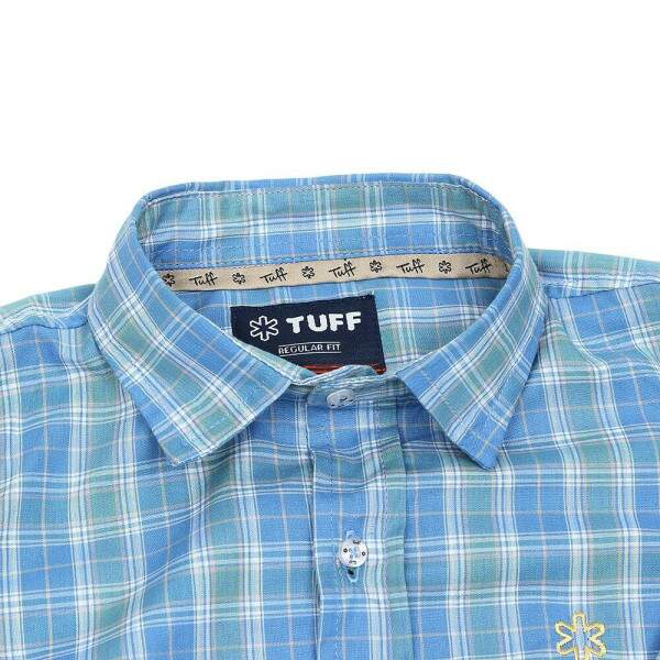 Body Infantil Xadrez Azul Tuff 37772