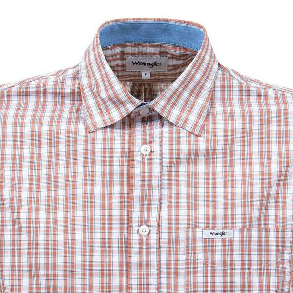Camisa Masculina Xadrez Marrom Manga Longa Wrangler 37815