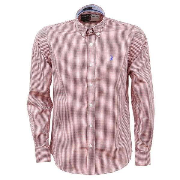 Camisa Masculina Vermelha Manga Longa Austin 37947