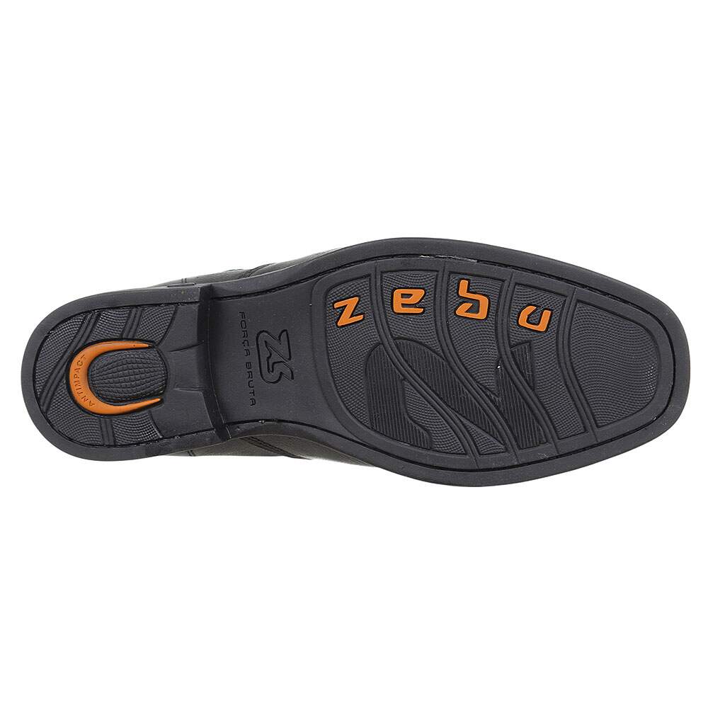 Botina Masculina com Zíper Preta Zebu 37961 - Rodeo West