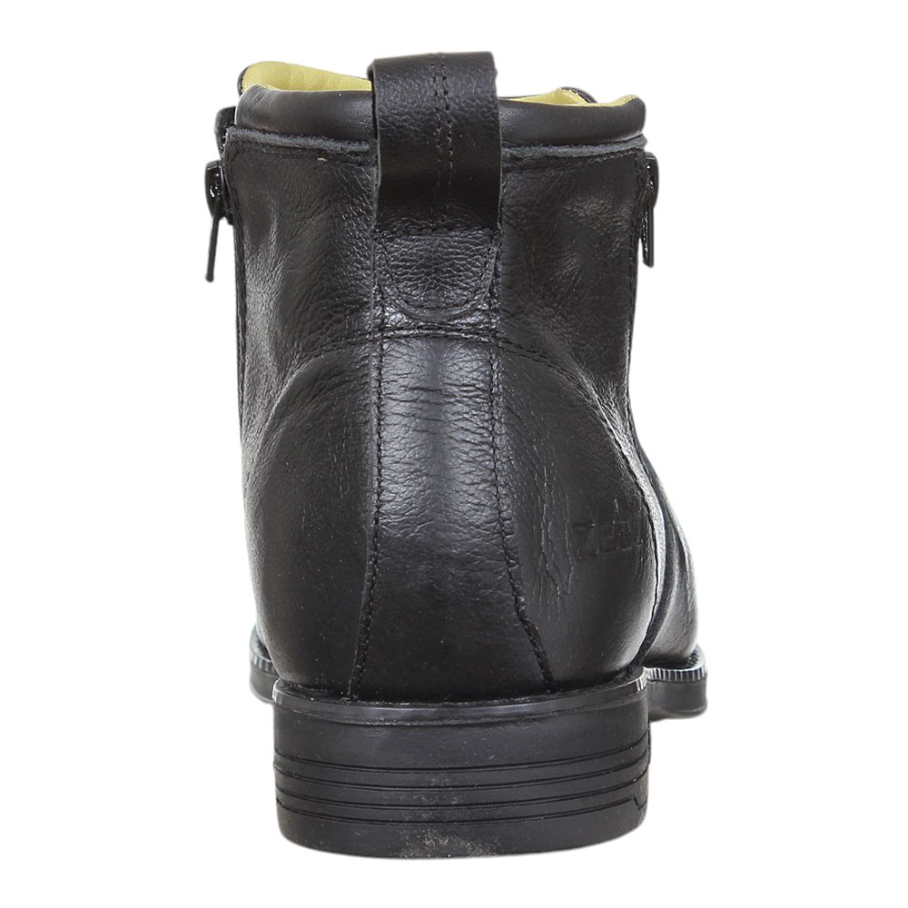 Botina Masculina com Zíper Preta Zebu 37961 - Rodeo West