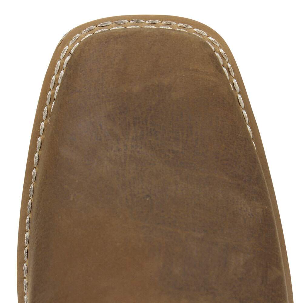 Botina Feminina Marrom Bico Quadrado Zebu 37964 - Rodeo West