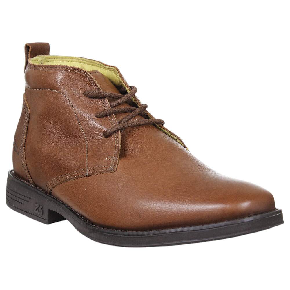 Botina Social Masculina Marrom Zebu 37972 - Rodeo West