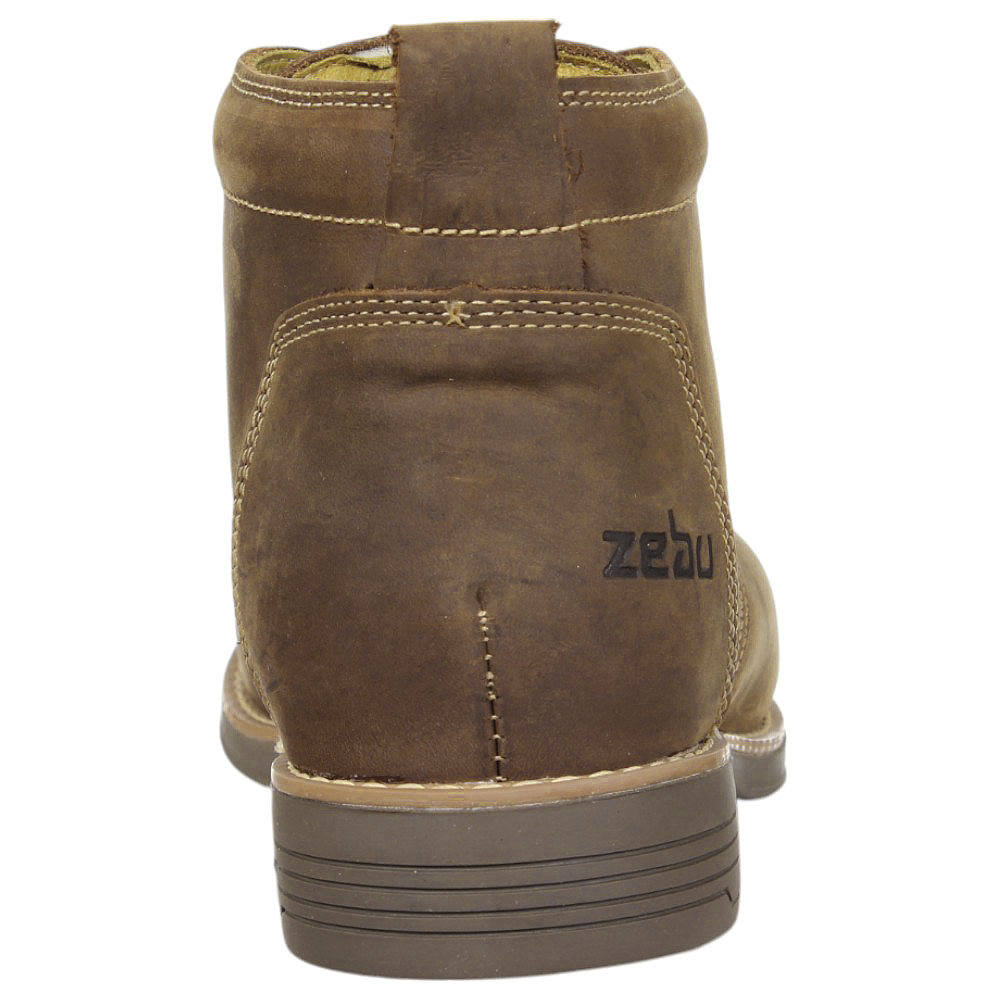 Botina Social Masculina Marrom Zebu 37973 - Rodeo West