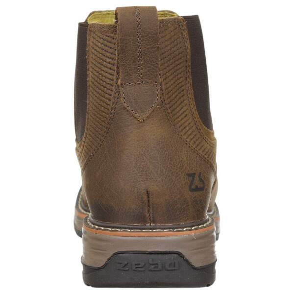 Botina Masculina Marrom Bico Quadrado Zebu 37974