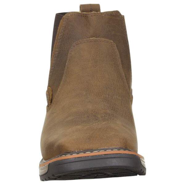 Botina Masculina Marrom Bico Quadrado Zebu 37974