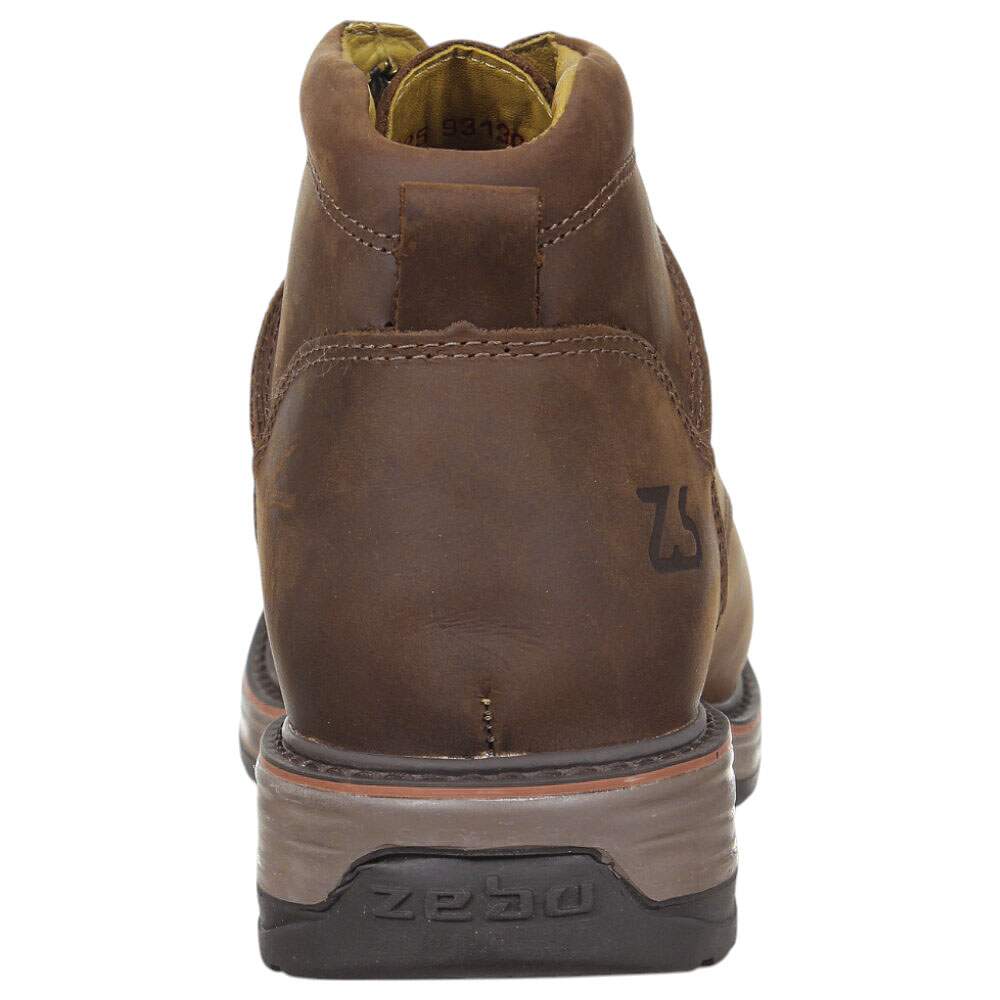 Botina Masculina Marrom Bico Quadrado Zebu 37976 - Rodeo West