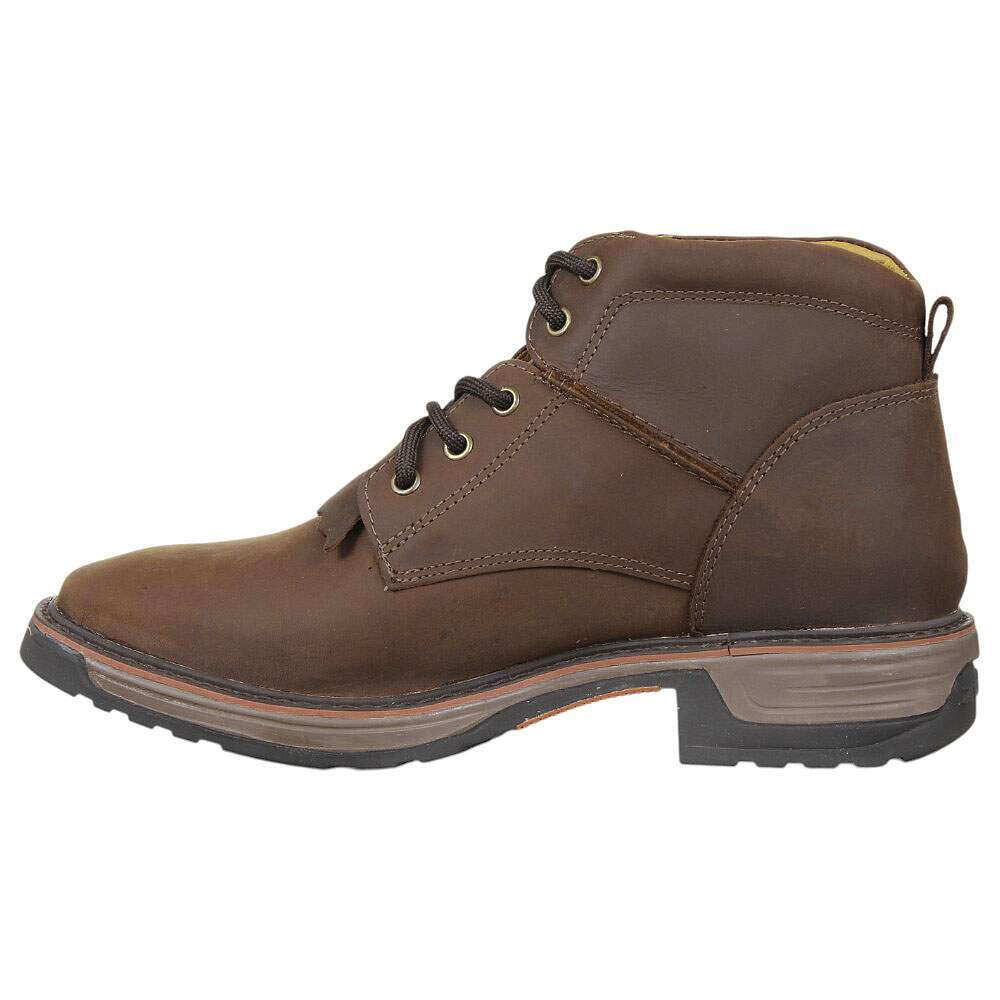 Botina Masculina Marrom Bico Quadrado Zebu 37976 - Rodeo West