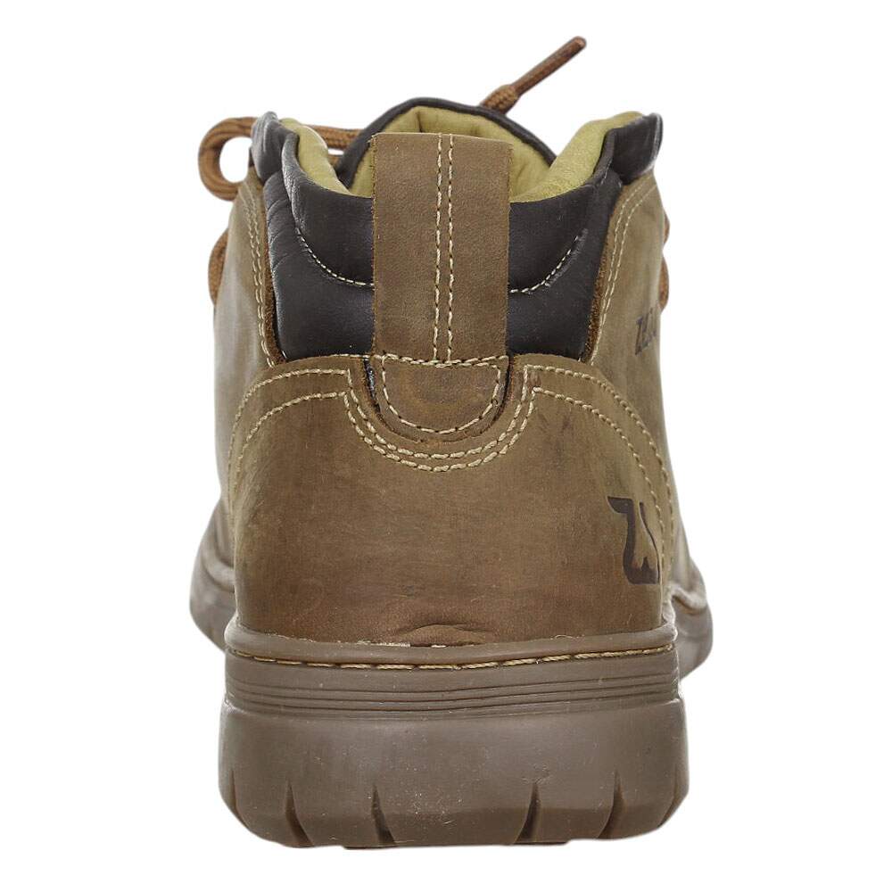 【R&B】Race Brown Tender Love Tênis de Couro Masculino Marrom Zebu 37979 - Rodeo West