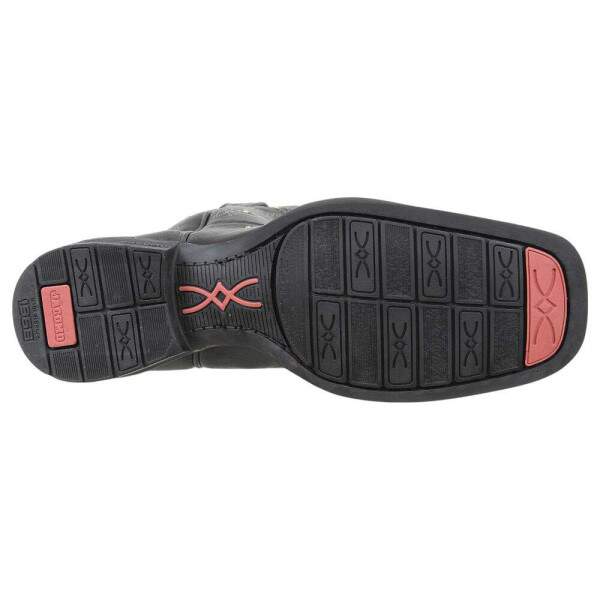 Bota Western Feminina com Bico Quadrado Preta Jcomo 38007