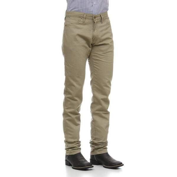 Cala Jeans Masculina Cowboy Cut Bege Wrangler 37989