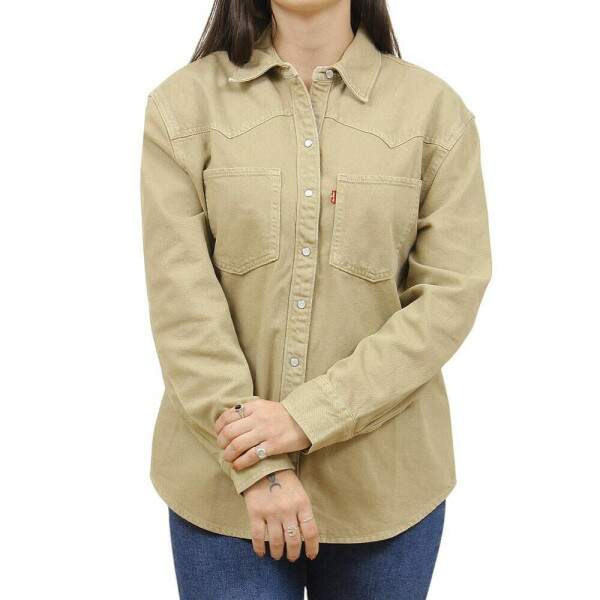 Camisa Feminina Manga Longa Bege Levi's 38063