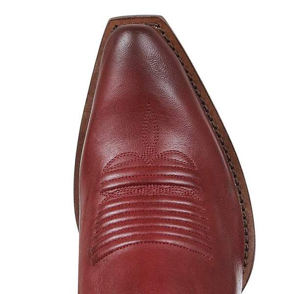 Bota Feminina Texana Vermelha Bico Fino Cow Way 35408