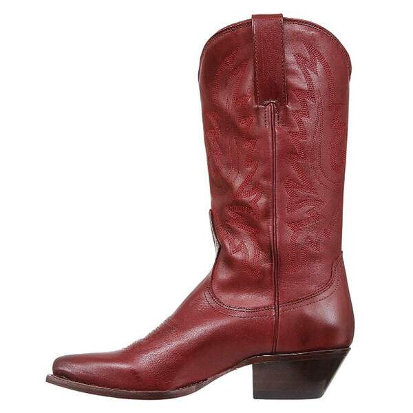 Bota Feminina Texana Vermelha Bico Fino Cow Way 35408