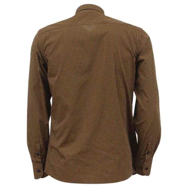 Camisa Xadrez Amarela Masculina Manga Longa Vilejack 38130