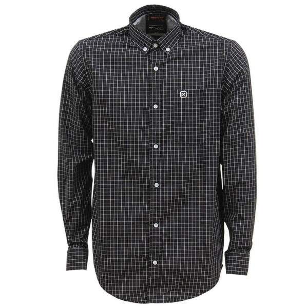 Camisa Xadrez Masculina Preta Manga Longa TXC 38206