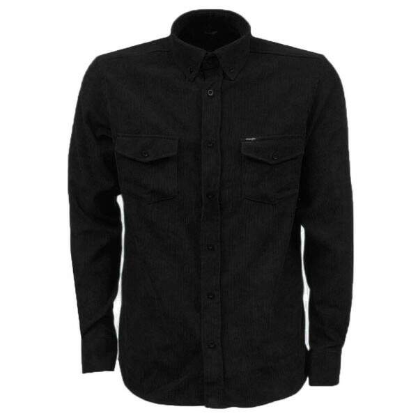 Camisa Masculina Manga Longa Preta Wrangler 38202