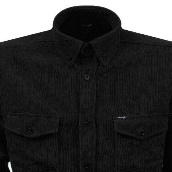 Camisa Masculina Manga Longa Preta Wrangler 38202