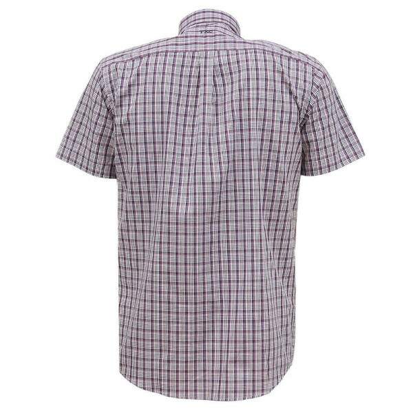 Camisa Xadrez Masculina Roxa Manga Curta TXC 38207