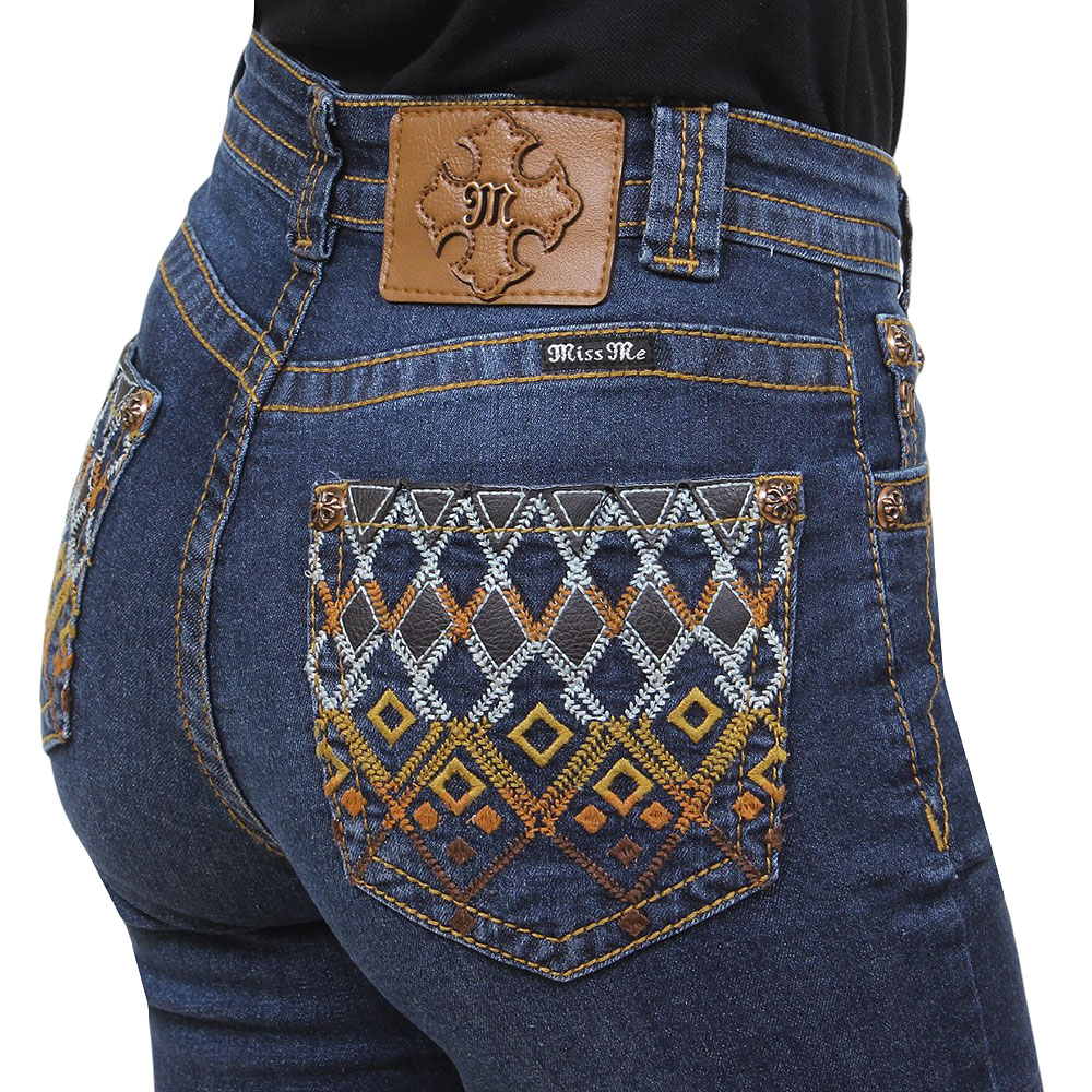 Calça Jeans Feminina CalÃ§a Rodeo West Feminina LaÃ§o Jeans Moda