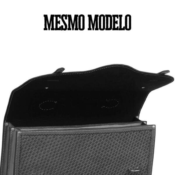 Pasta Executiva de Couro Bordado com 2 Divises Rodeo West 38252
