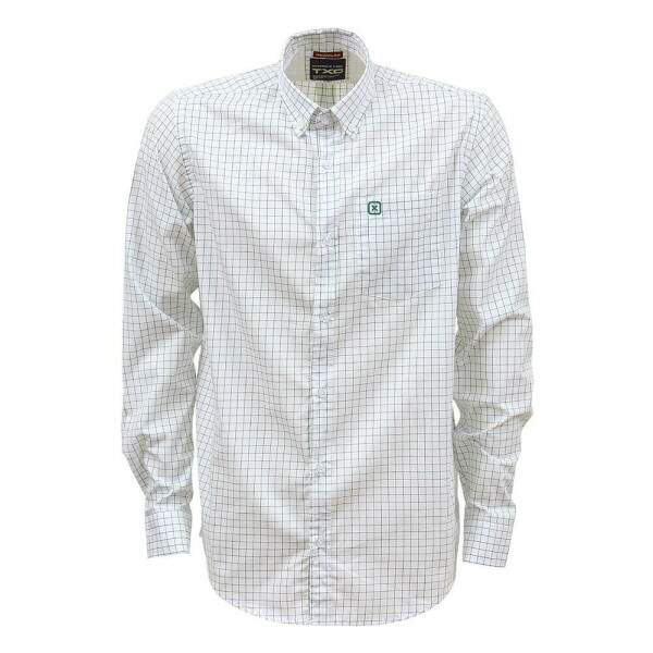 Camisa Xadrez Masculina Verde Manga Longa TXC 38263