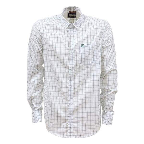 Camisa Xadrez Masculina Verde Manga Longa TXC 38263