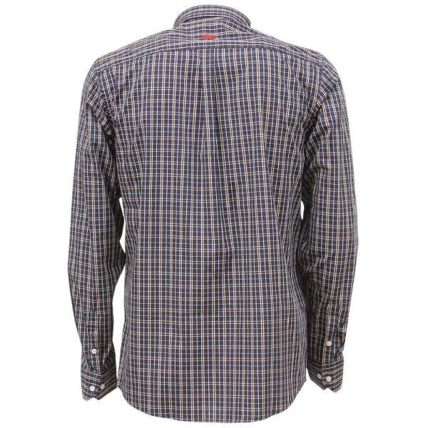 Camisa Xadrez Masculina Azul Marinho Manga Longa TXC 38272