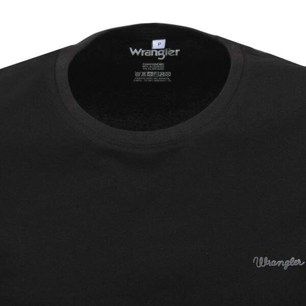 Camiseta Masculina Preta Wrangler 38336