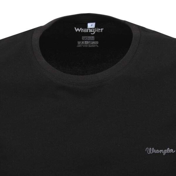 Camiseta Masculina Preta Wrangler 38336