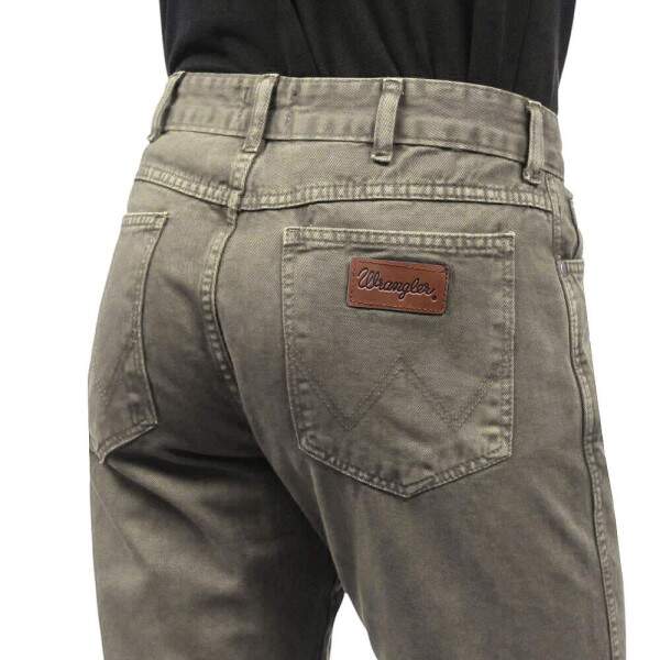 Cala Jeans Masculina Bege Wrangler 38338
