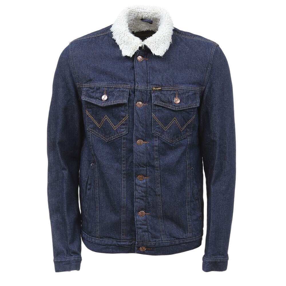 Jaqueta Jeans Azul Masculina com Pelúcia Wrangler 38374 - Rodeo West