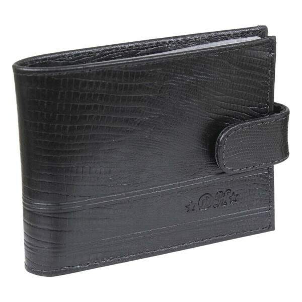Carteira Masculina em Couro Preto DH Couros 38346