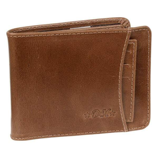 Carteira Masculina em Couro Caramelo DH Couros 38345