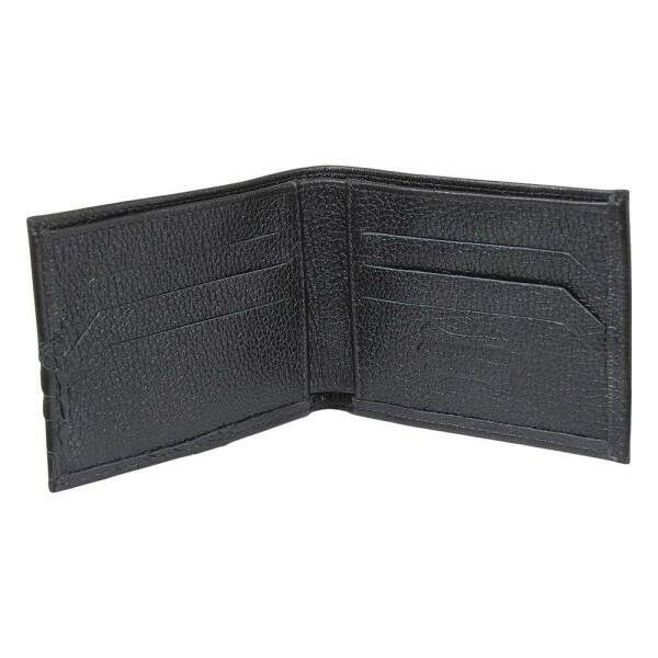 Carteira Masculina em Couro Preto DH Couros 38347