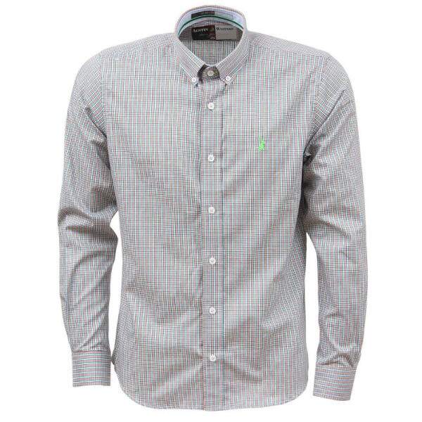 Camisa Xadrez Masculina Manga Longa Laranja Austin Western 38371