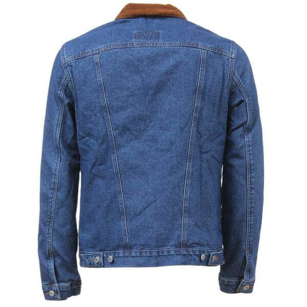 Jaqueta Jeans Masculina com Gola de Veludo e Forro Wrangler 38343
