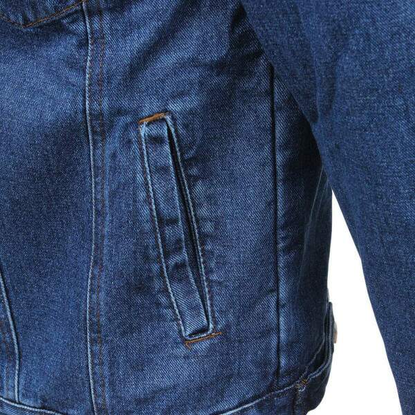 Jaqueta Jeans Masculina com Gola de Veludo e Forro Wrangler 38343