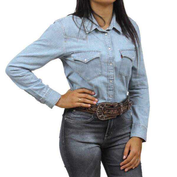 Camisa Feminina Manga Longa Jeans Delav Levi's 38375